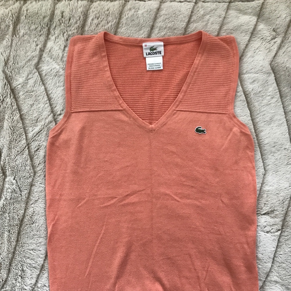 Lacoste Sleeveless Cardigan